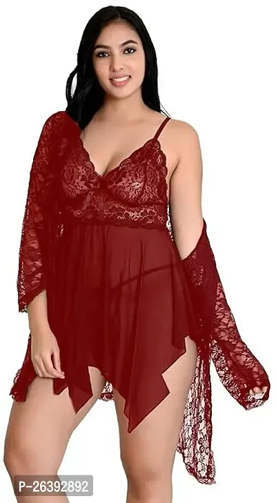 Naryani Devi  Enterprises Self Design Babydoll-thumb0