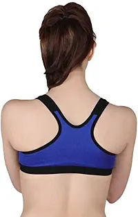 YOUNIC Women Cotton Non Padded Non-Wired Sports Bra (Pack of 3)-thumb1