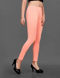 LAXMI Creation Women's Cotton Blend Regular Fit Comfort Leggings Free Size (L Pink)-thumb2