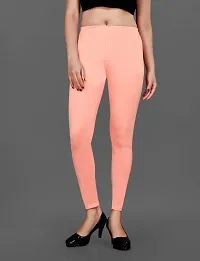 LAXMI Creation Women's Cotton Blend Regular Fit Comfort Leggings Free Size (L Pink)-thumb1