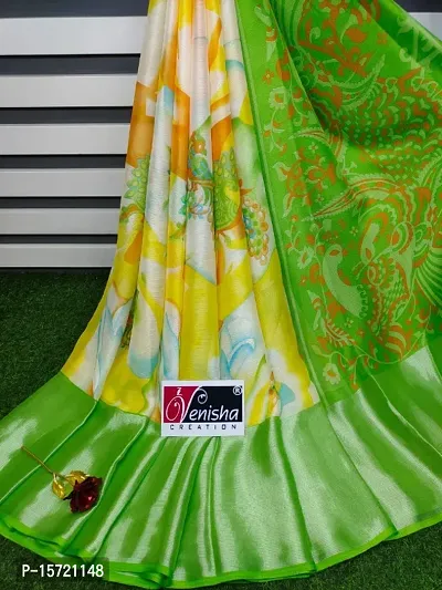 Classic Chiffon Printed Saree with Blouse piece