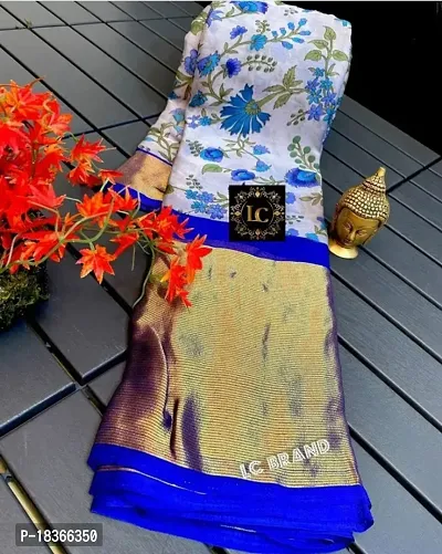 Classic Brasso Printed Saree with Blouse piece