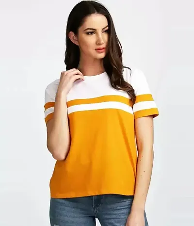 Elegant Blend Tshirt For Women