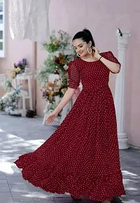 Classy Georgette Gown For Women-thumb1