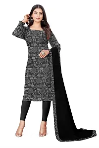 Stylish Cotton Blend Printed Kurti with Dupatta for Men-thumb3