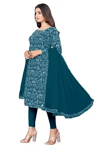 Stylish Cotton Blend Printed Kurti with Dupatta for Men-thumb2