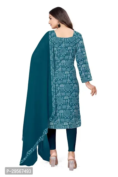 Stylish Cotton Blend Printed Kurti with Dupatta for Men-thumb2