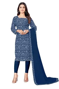 Stylish Cotton Blend Printed Kurti with Dupatta-thumb2