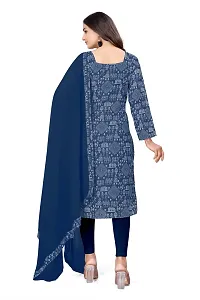 Stylish Cotton Blend Printed Kurti with Dupatta-thumb3