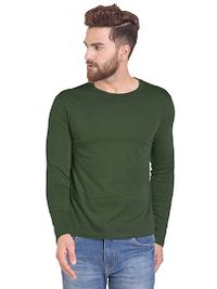 Men's Multicoloured Cotton Solid Round Neck Tees (Pack of 2)-thumb2