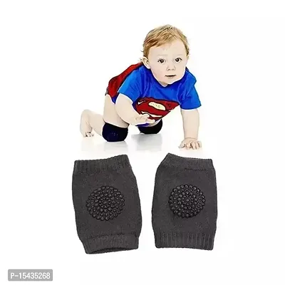 1 Pair Baby Safety Protector Knee  Elbow Pads for Anti-Slip Crawling Experience Made with Soft Cotton Elastic and Stretchable-thumb0