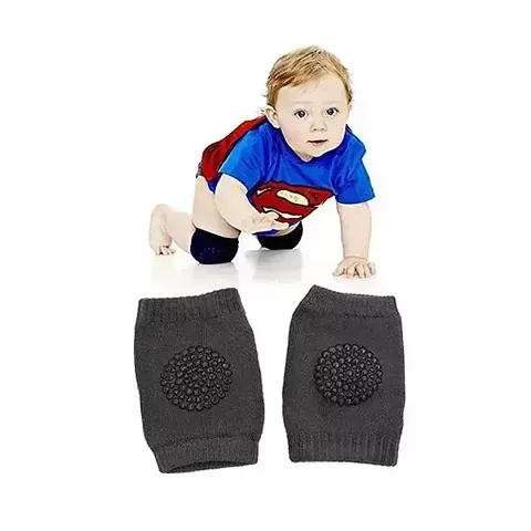 1 Pair Baby Safety Protector Knee  Elbow Pads for Anti-Slip Crawling Experience Made with Soft Cotton Elastic and Stretchable