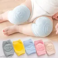 1 Pair Baby Safety Protector Knee  Elbow Pads for Anti-Slip Crawling Experience Made with Soft Cotton Elastic and Stretchable-thumb3