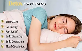 Ginger Foot Pads for Better Sleep and Anti-Stress Relief, Pure Natural Bamboo Vinegar and Ginger Powder Premium Ingredients Combination for Foot and Body.(10 Pads)-thumb2