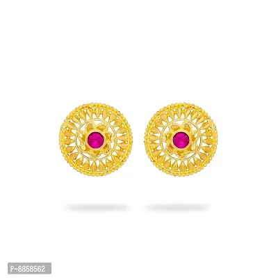 Stylish Fancy Brass And Copper Stud Jumkha Traditional Earrings For Women-thumb2