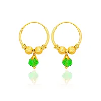 New Designer Collection Green Alloy Earrings For Baby Girls-thumb1