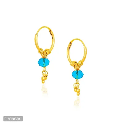 New Designer Collection Blue Alloy Earrings For Baby Girls