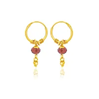 New Designer Collection Purple Alloy Earrings For Baby Girls-thumb1