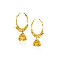Golden Brass  Earrings For Women-thumb2