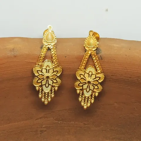 Traditional and micron plated jhumki