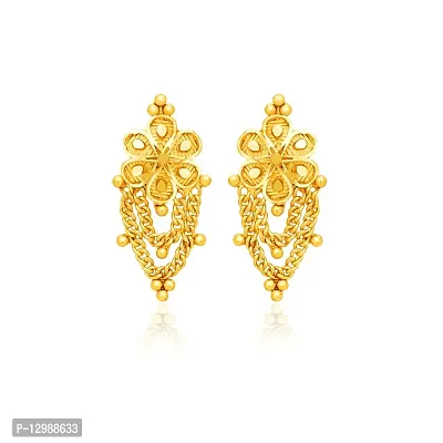 Golden Brass  Chandbalis Earrings For Women