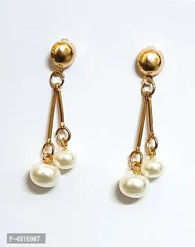 Trendy Pearl Drop Earring-thumb0