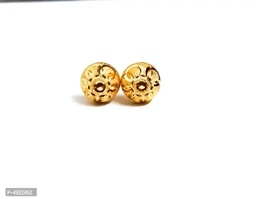 Latest Beautiful Brass Gold Plated Stud Earrings