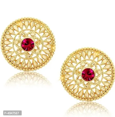 Latest Attractive Gold Plated Brass Earrings-thumb0