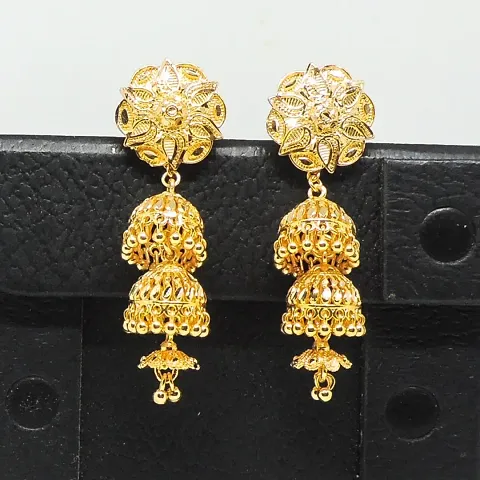 Traditional and micron plated south screw Earring for Women