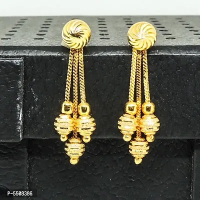 Traditional gold and micron plated south screw Earring for Women-thumb0