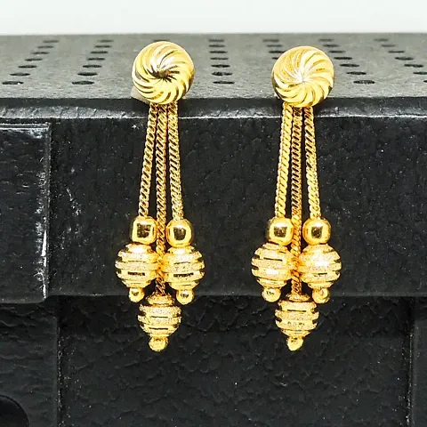 Traditional 1gm Gold and Micron Plated South Screw Back Chained Stud