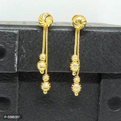 Traditional gold and micron plated south screw Earring for Women