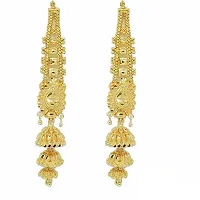 Traditional south screw back gold n micron plated Jhmkha Earring for Women-thumb1