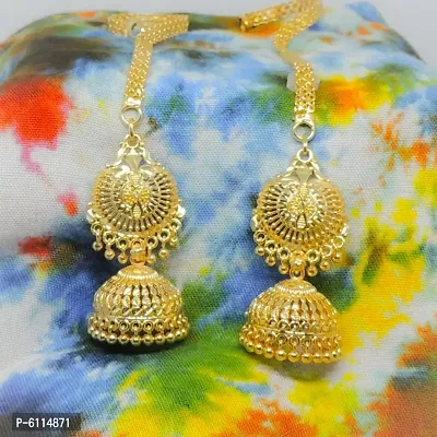 Gold Plated Kanchain jhumkis-thumb0