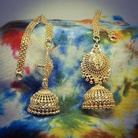 Gold Plated Kanchain jhumkis-thumb1