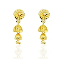 Traditional gold and micron plated small jhumki-thumb1