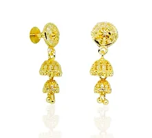 Traditional gold and micron plated small jhumki-thumb2