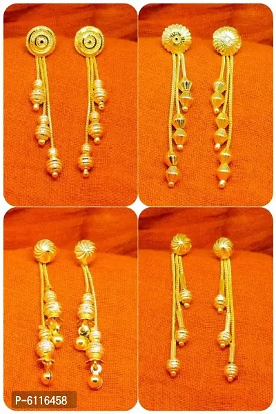 Traditional Chain linked studs  combo 4 pairs