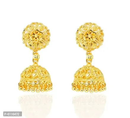 Traditional gold and micron plated jhumki-thumb2