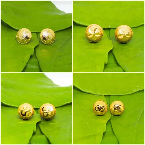 Traditional Floral Brass Studs Combos