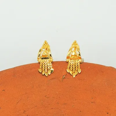 Gorgeou Gold and Micron Plated Brass Earrings