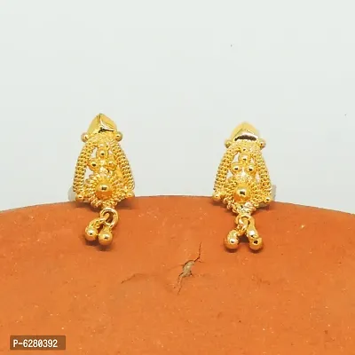 Traditional gold and micron plated Earring