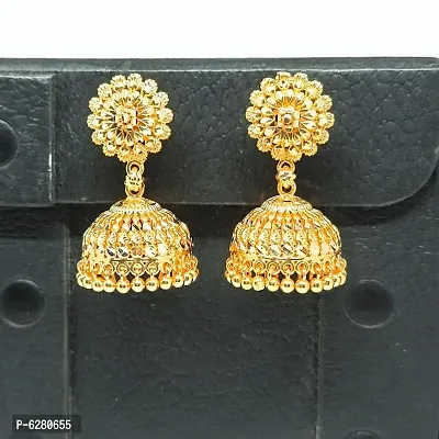 Traditional gold and micron plated jhumki