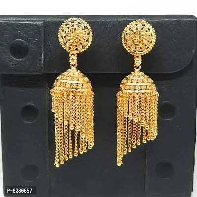 Traditional gold and micron plated jhumki