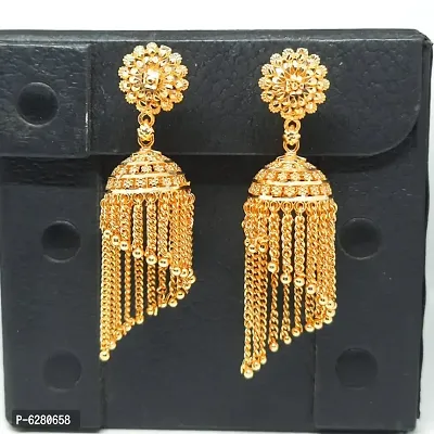 Traditional gold and micron plated jhumki