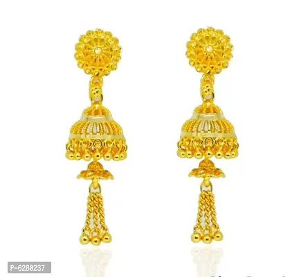 Traditional gold and micron plated jhumki-thumb2