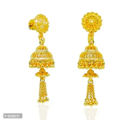 Traditional gold and micron plated jhumki-thumb3