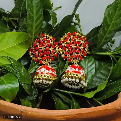 Fancy  affordable Floral jhumki for womens