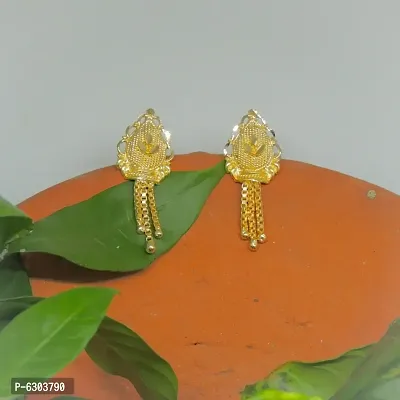 Traditional Brass Gold Plated Earring for Women