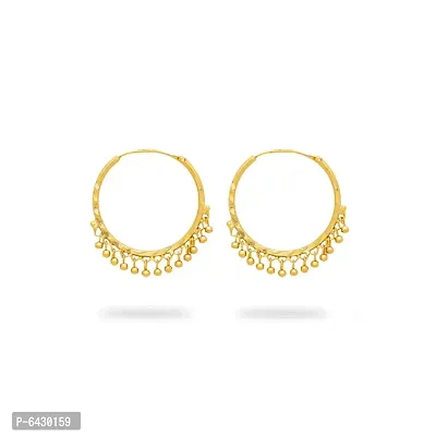 Traditional gold plated earrings